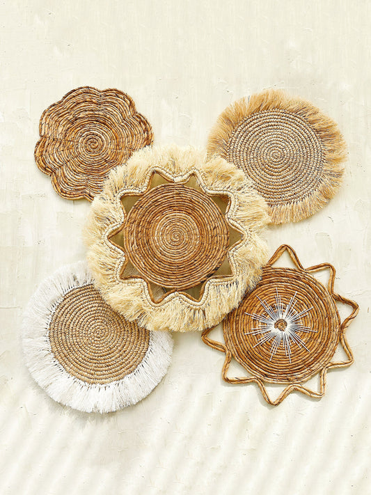 Set of 5 Boho Wall Basket