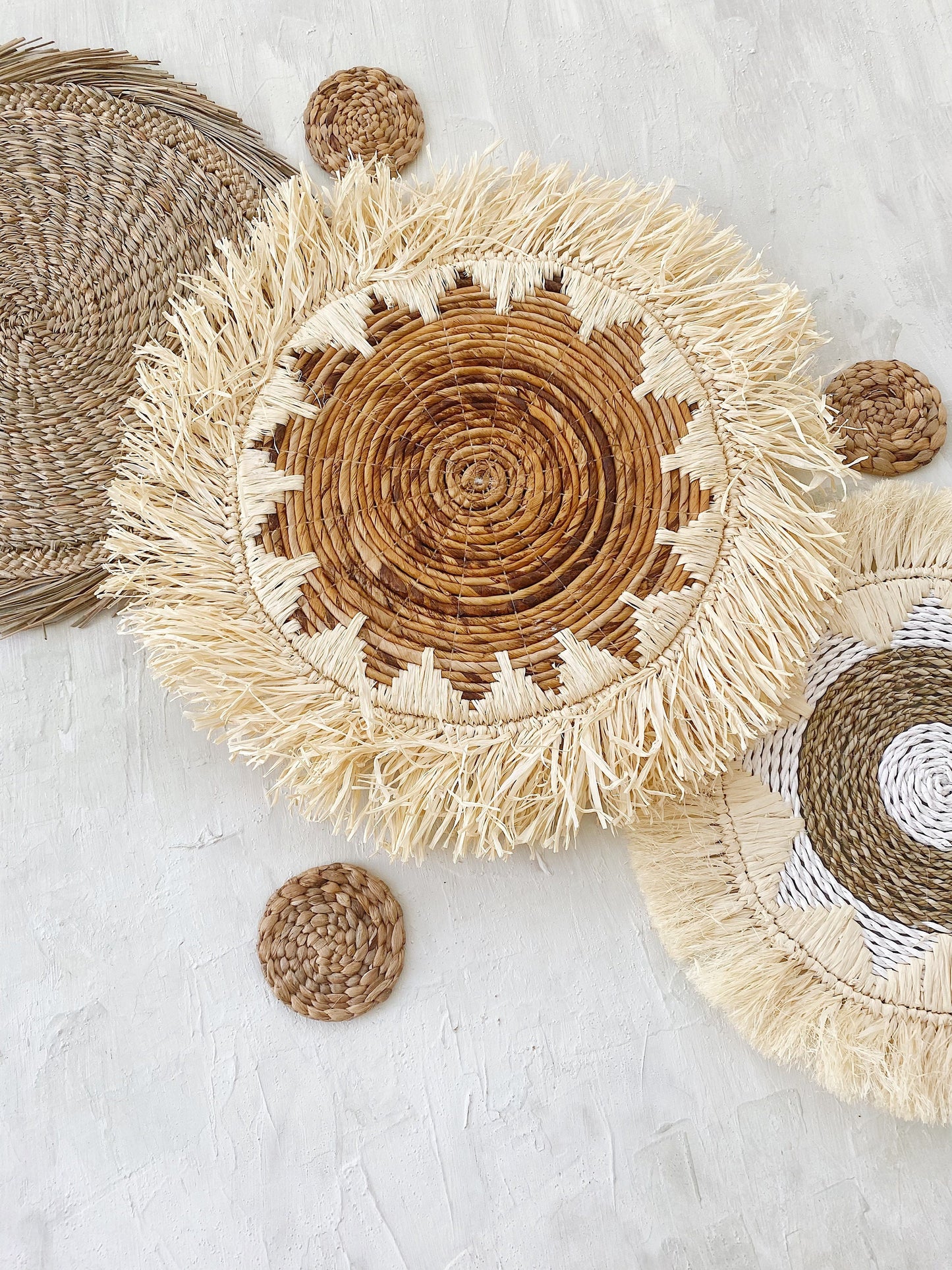 Set of 6 Natural Wall Decor