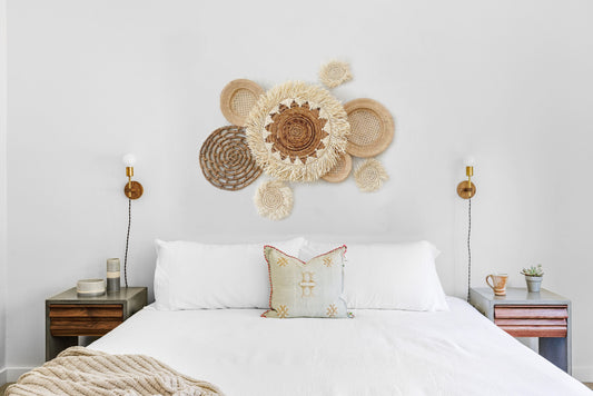 Set of 8 Natural Wall Decor