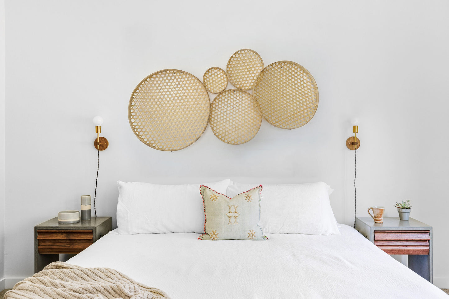 Big Round Bamboo Wall Decoration