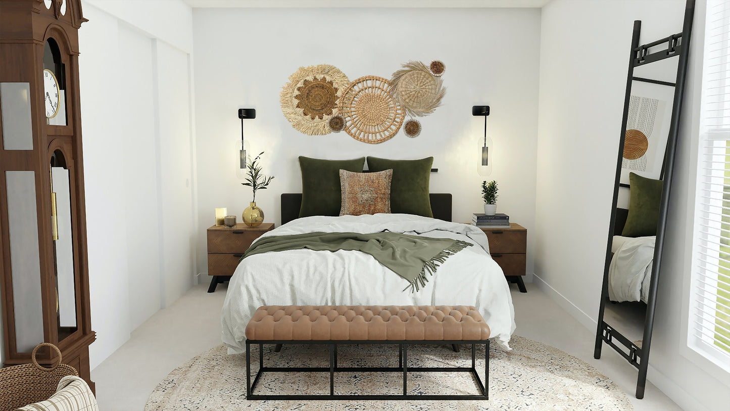 Set of 6 Wall Basket with Fringe