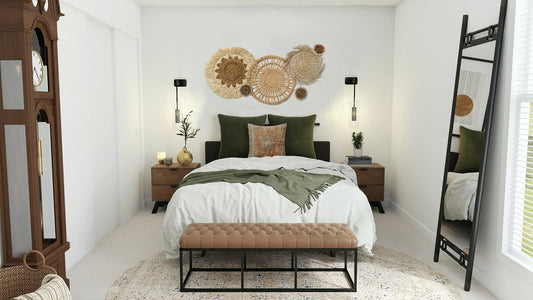 Set of 6 Wall Basket with Fringe