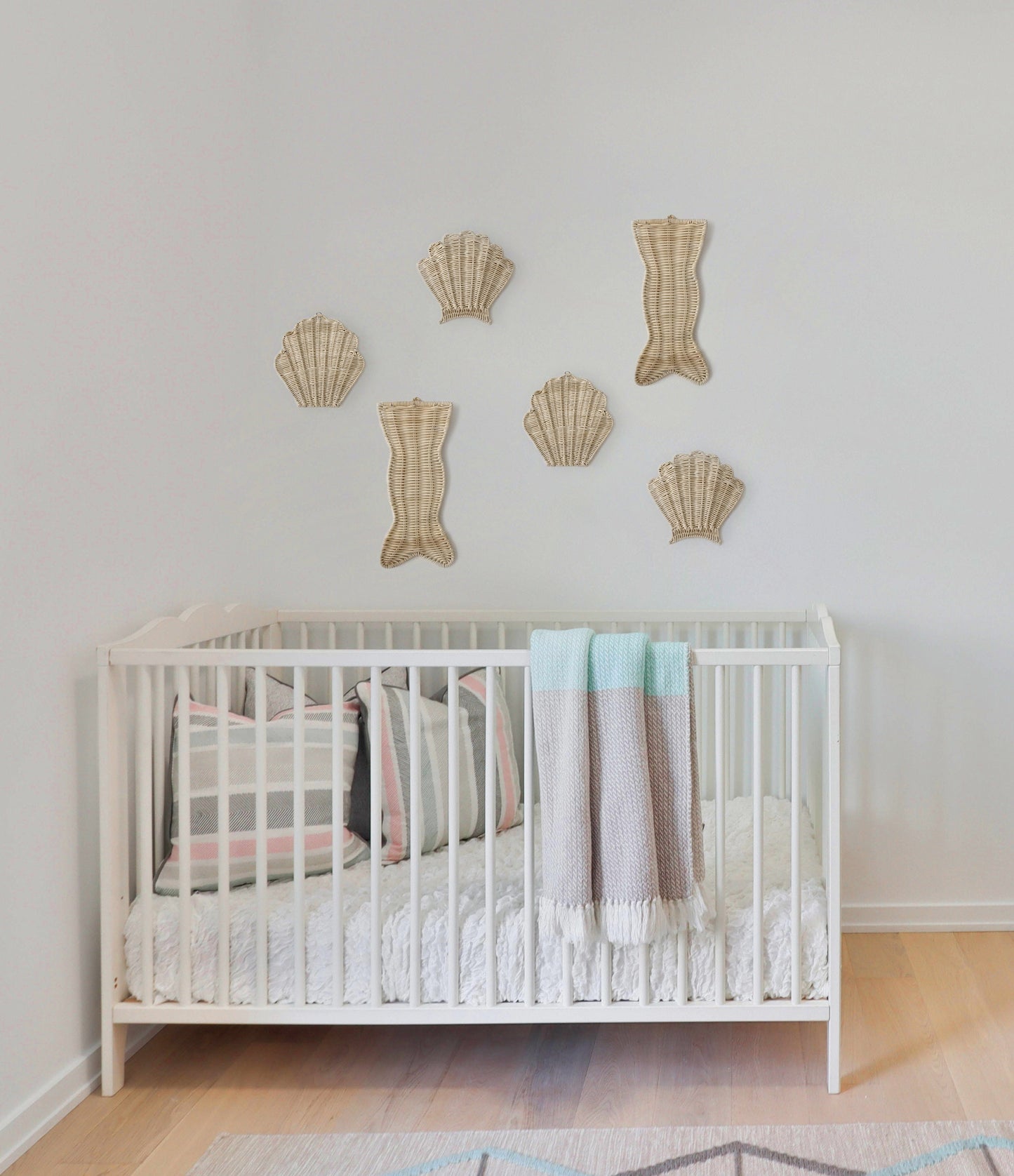 Set of 2 Shell Rattan