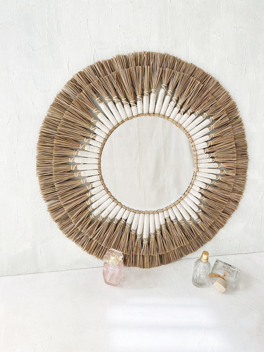 Mendong Macrame Mirror