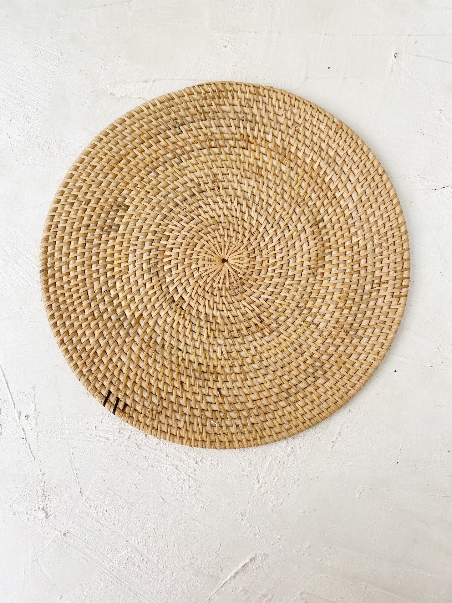 Natural Round Rattan Placemats