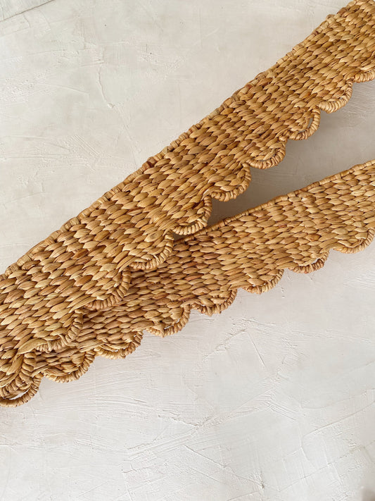 Scallop Water Hyacinth Window Pelmet