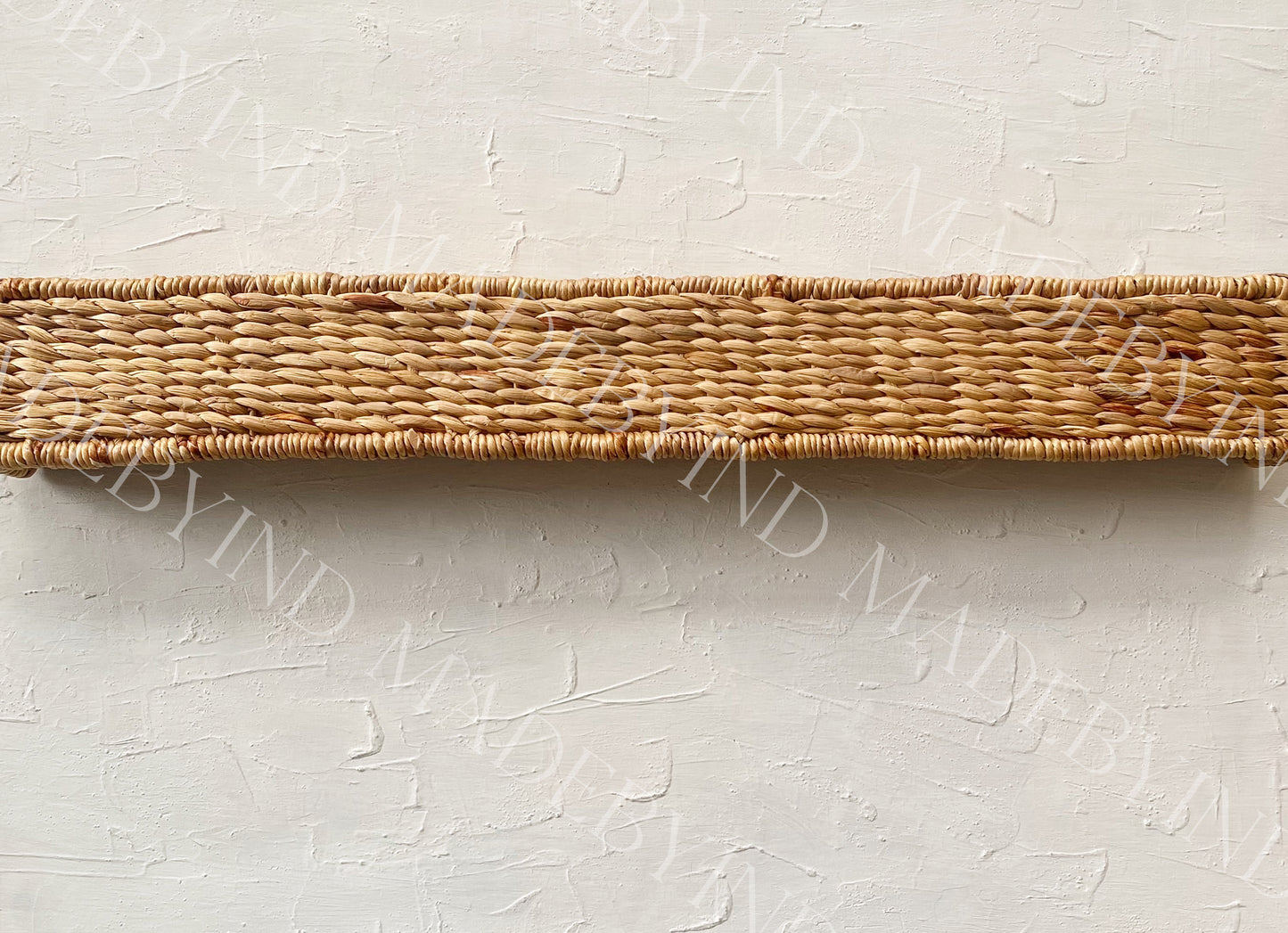 Straight Water Hyacinth Window Pelmet
