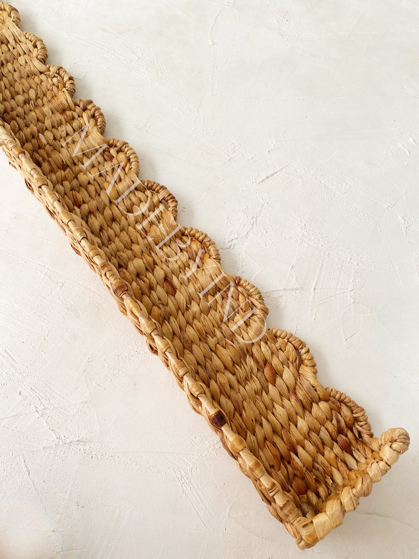 Scallop Water Hyacinth Window Pelmet