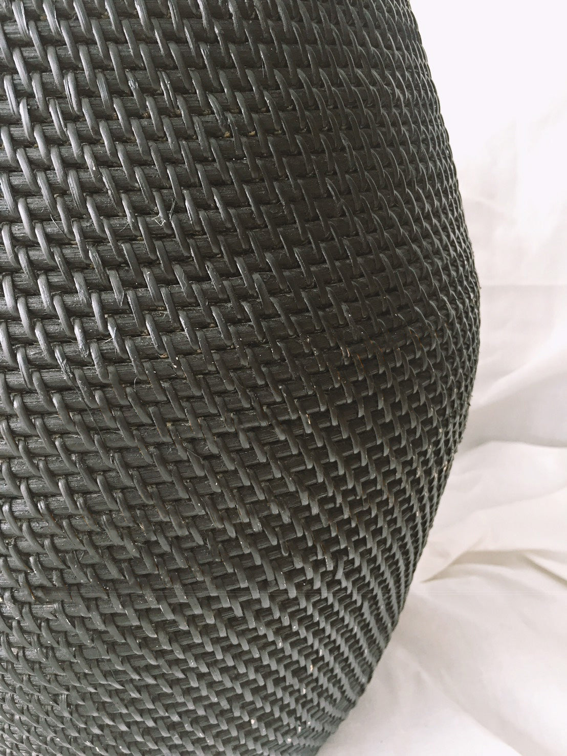 Black Rattan Basket