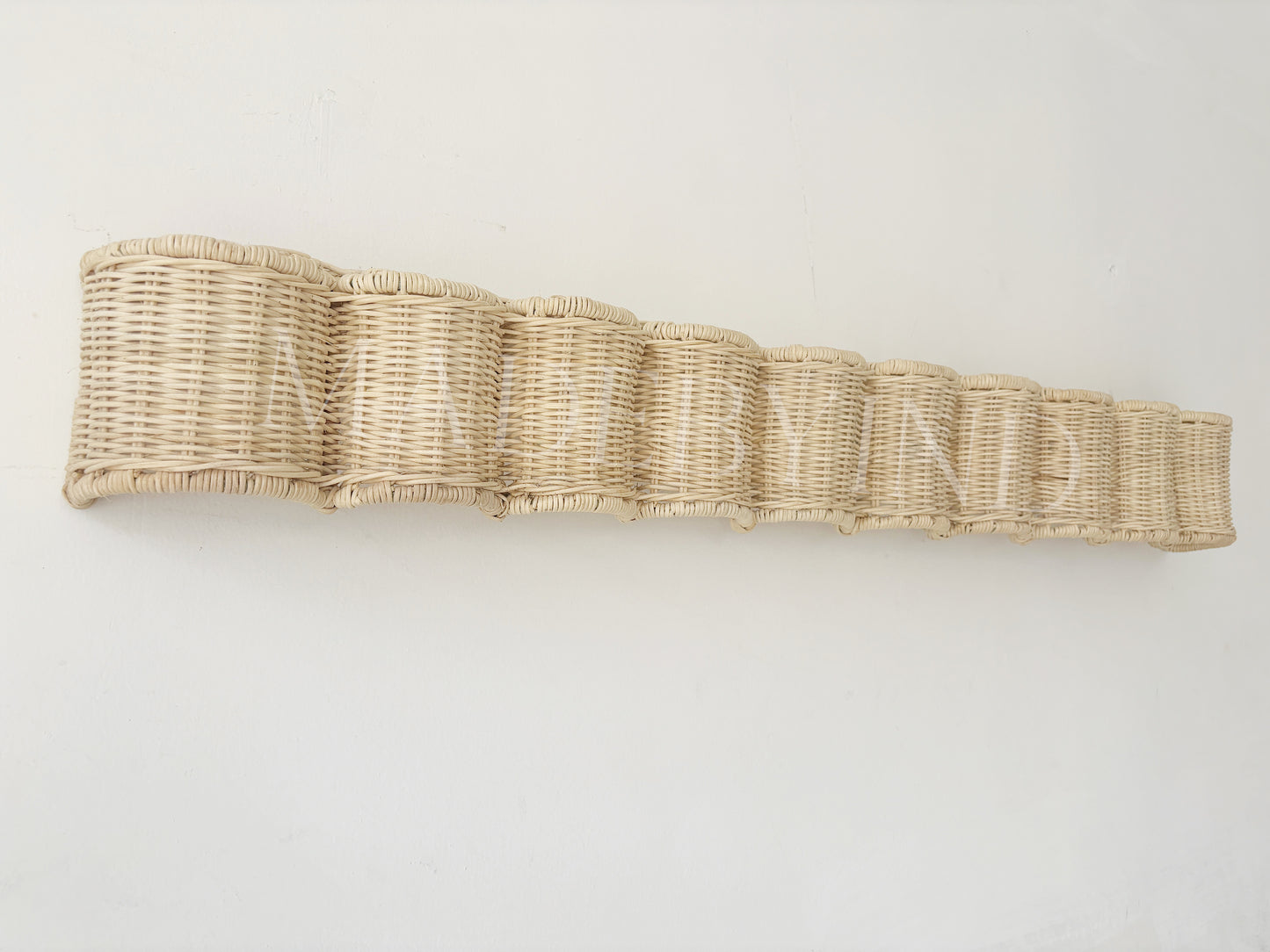 Rattan Scalloped Nursery Window Valance