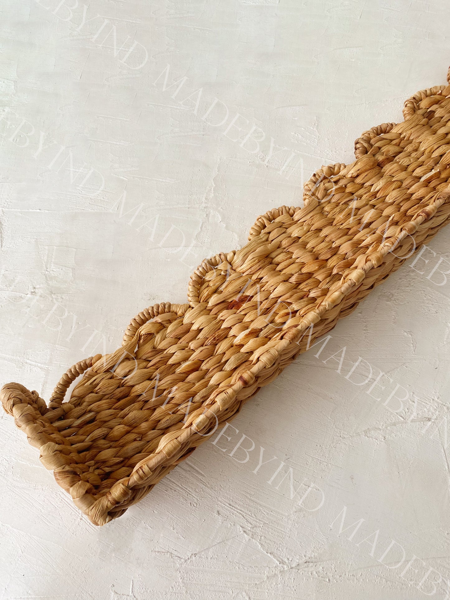 Scallop Water Hyacinth Window Pelmet