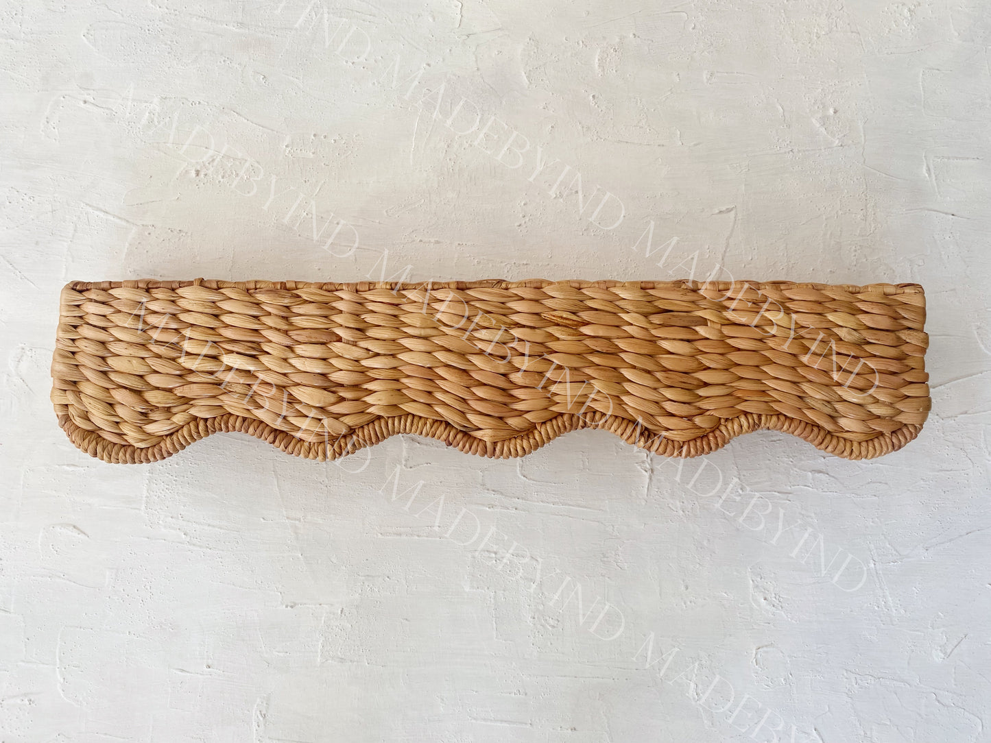 Wave Water Hyacinth Window Pelmet