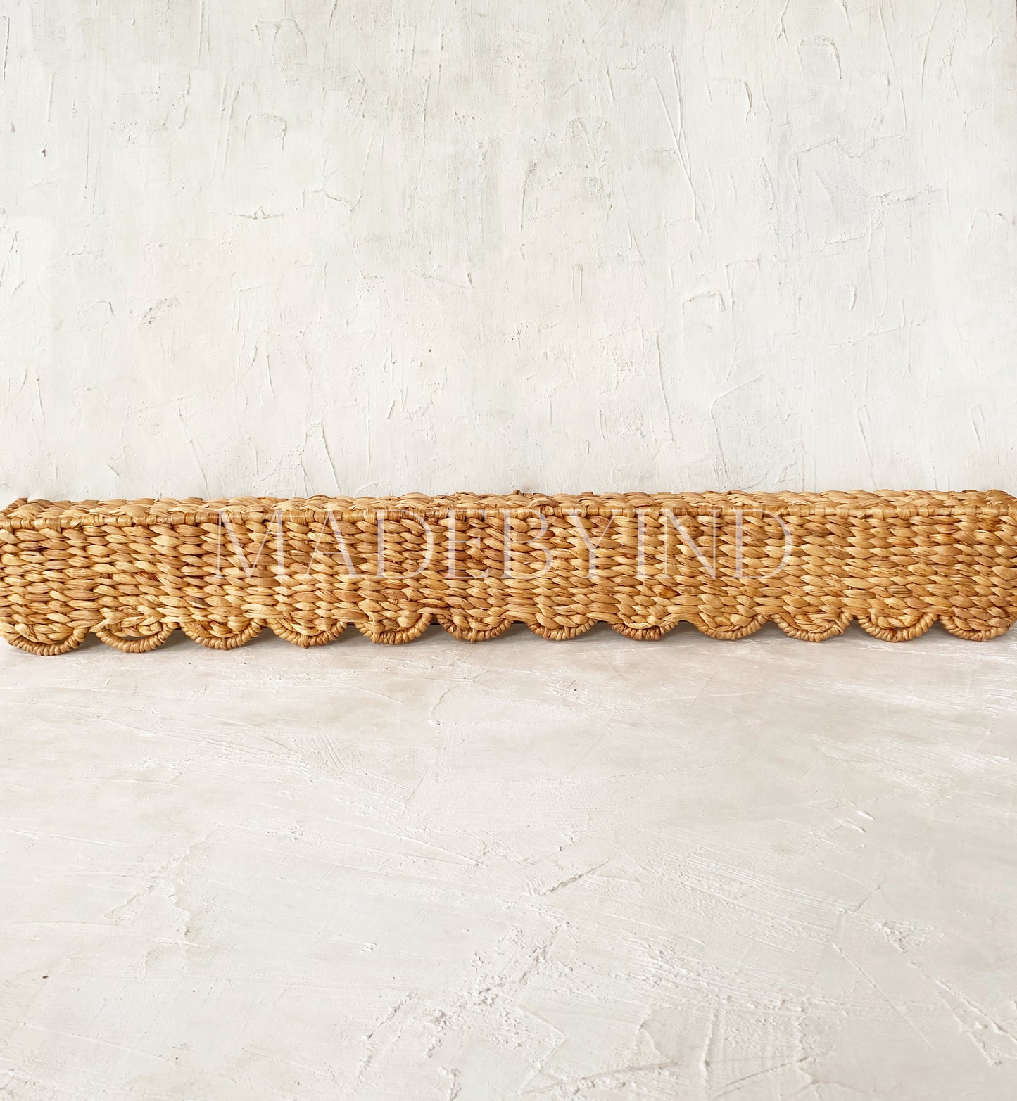 Scallop Water Hyacinth Window Pelmet