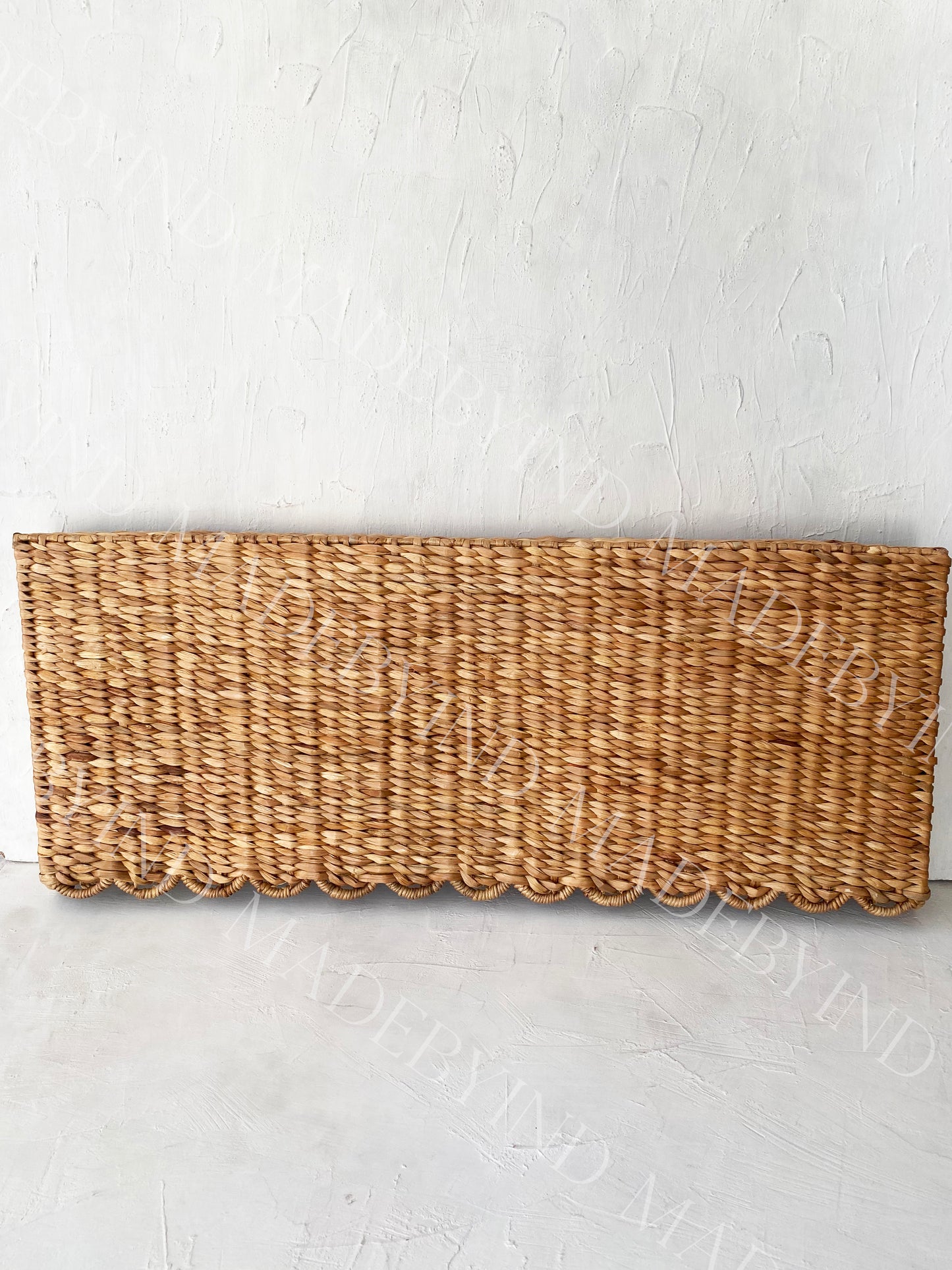Scallop Water Hyacinth Window Pelmet