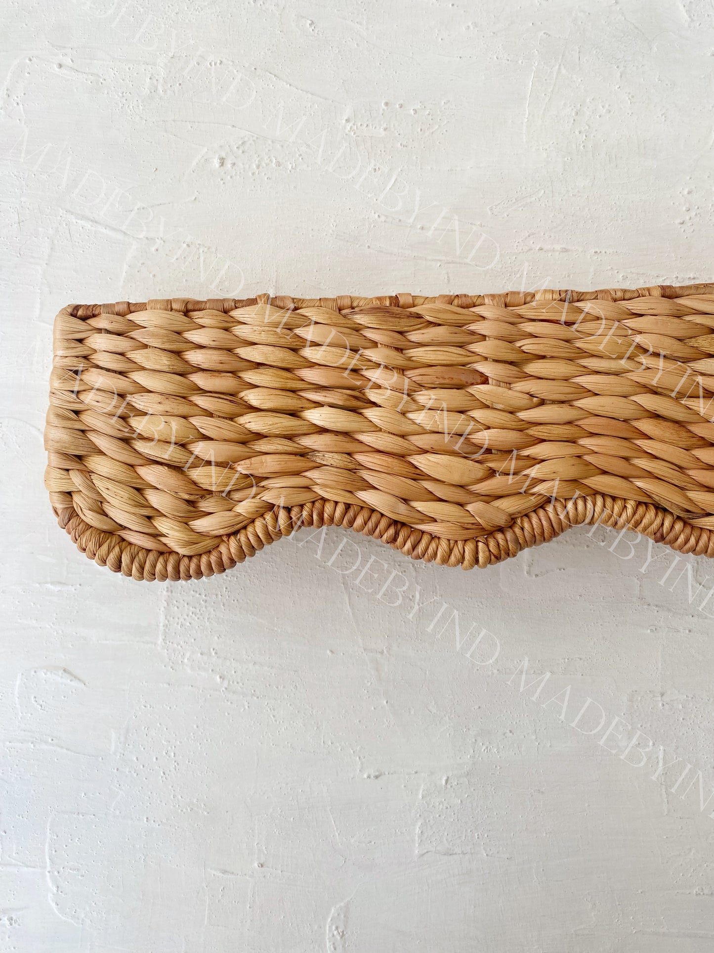 Wave Water Hyacinth Window Pelmet