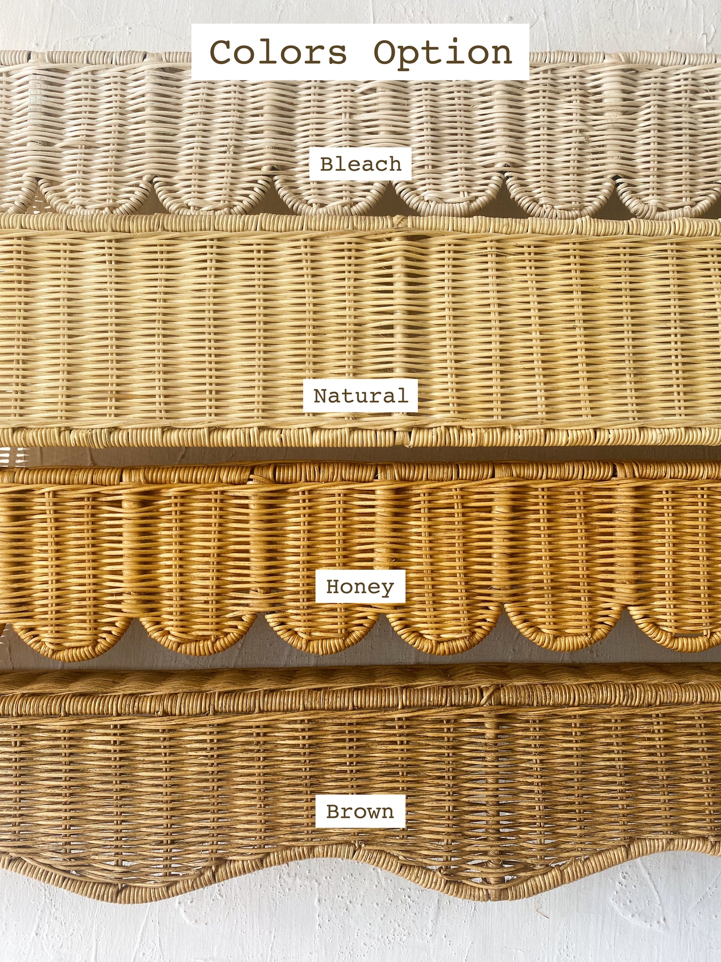 Rattan Wave Window Pelmet