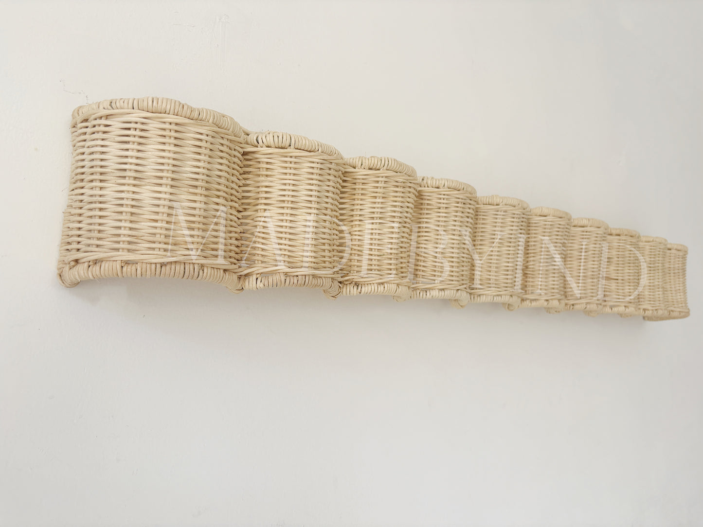 Rattan Scalloped Nursery Window Valance