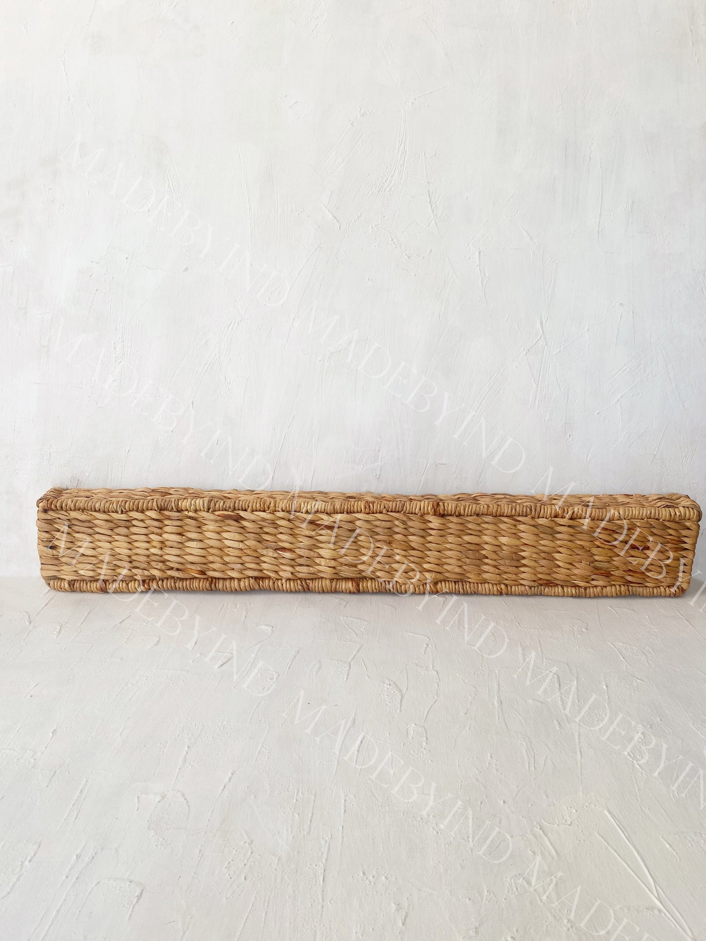 Straight Water Hyacinth Window Pelmet