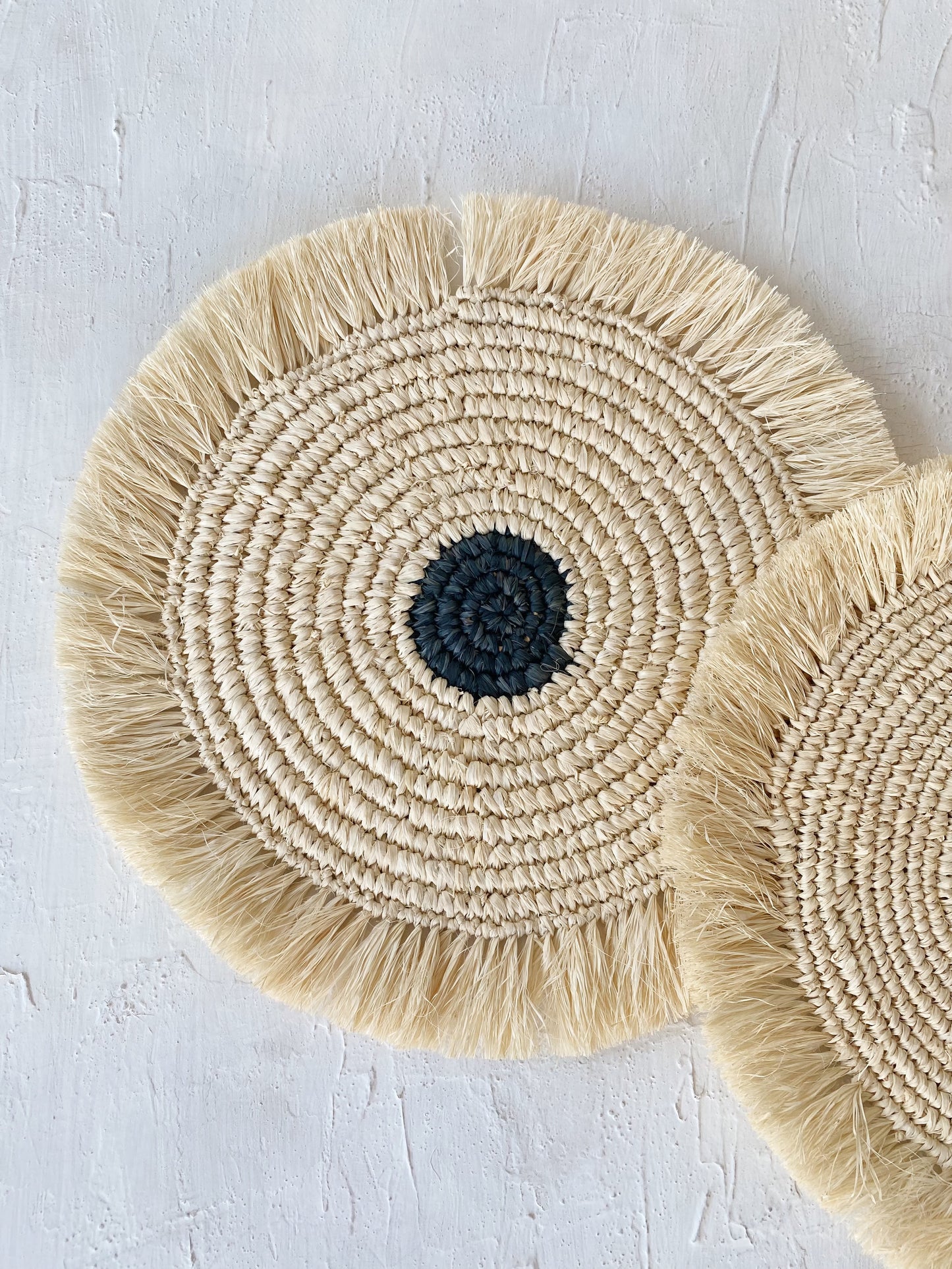 Bleach Mix Raffia Fringe Placemats
