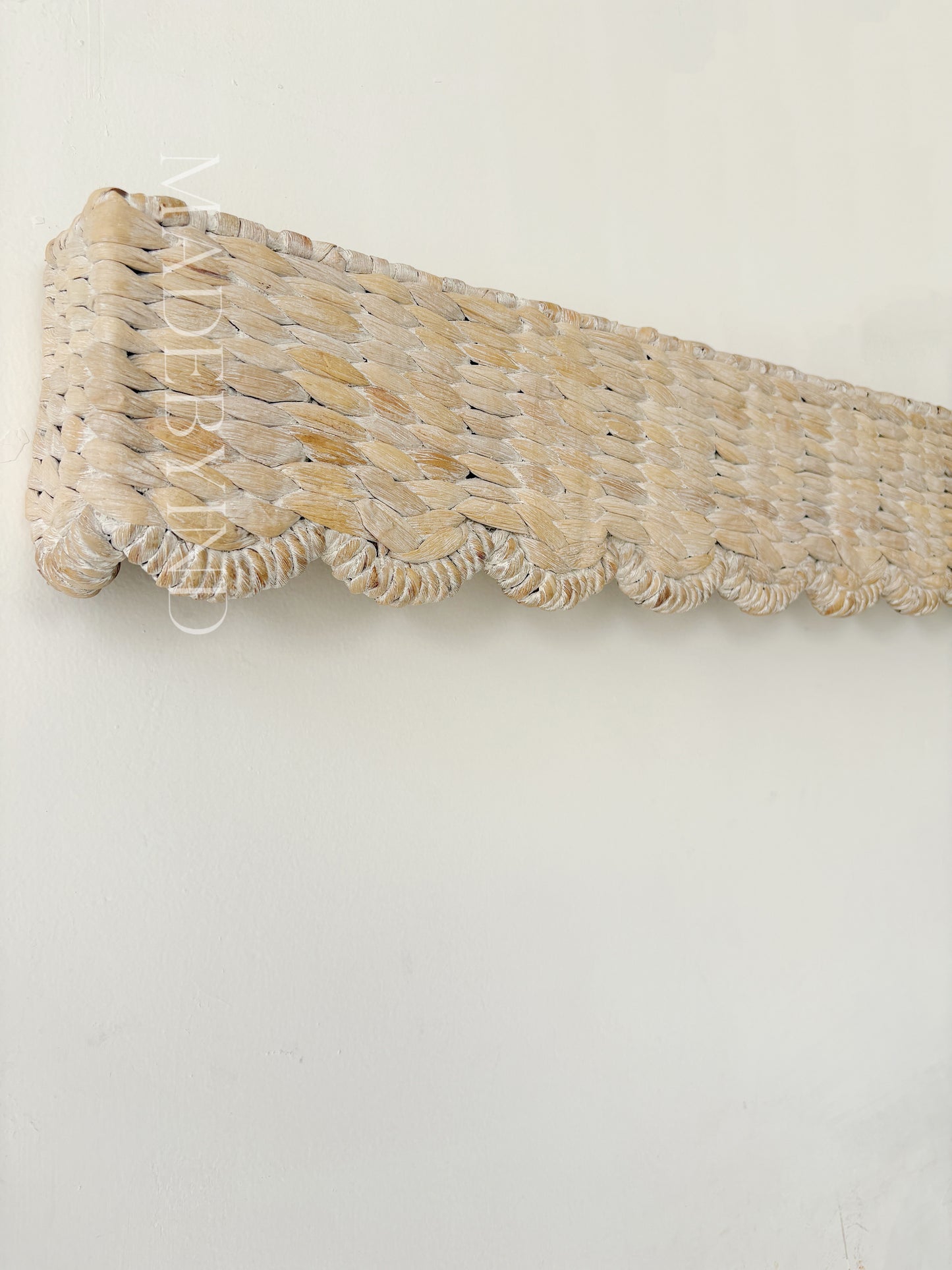 White Water Hyacinth Window Valance