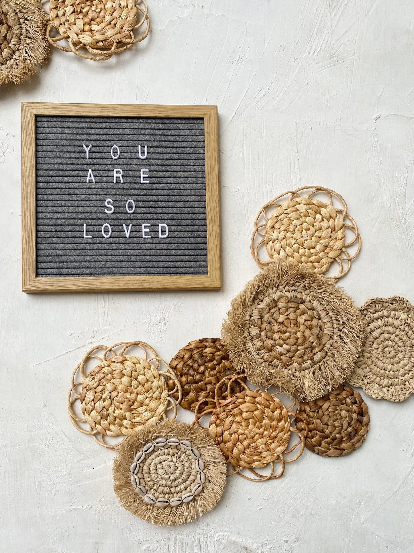 Set of Small Boho Wall Baskets