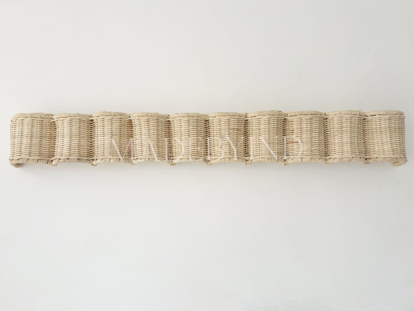 Rattan Scalloped Nursery Window Valance