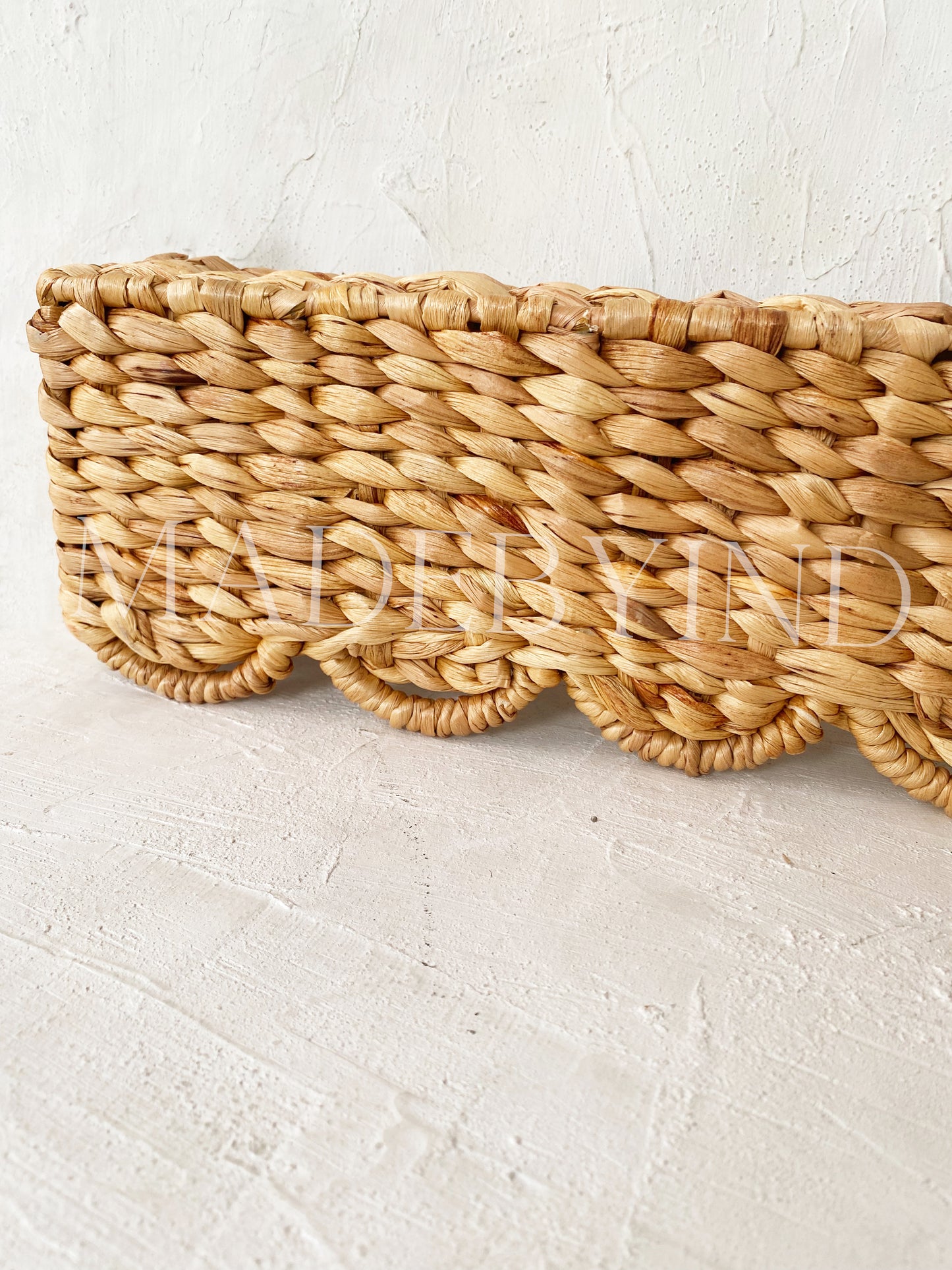 Scallop Water Hyacinth Window Pelmet