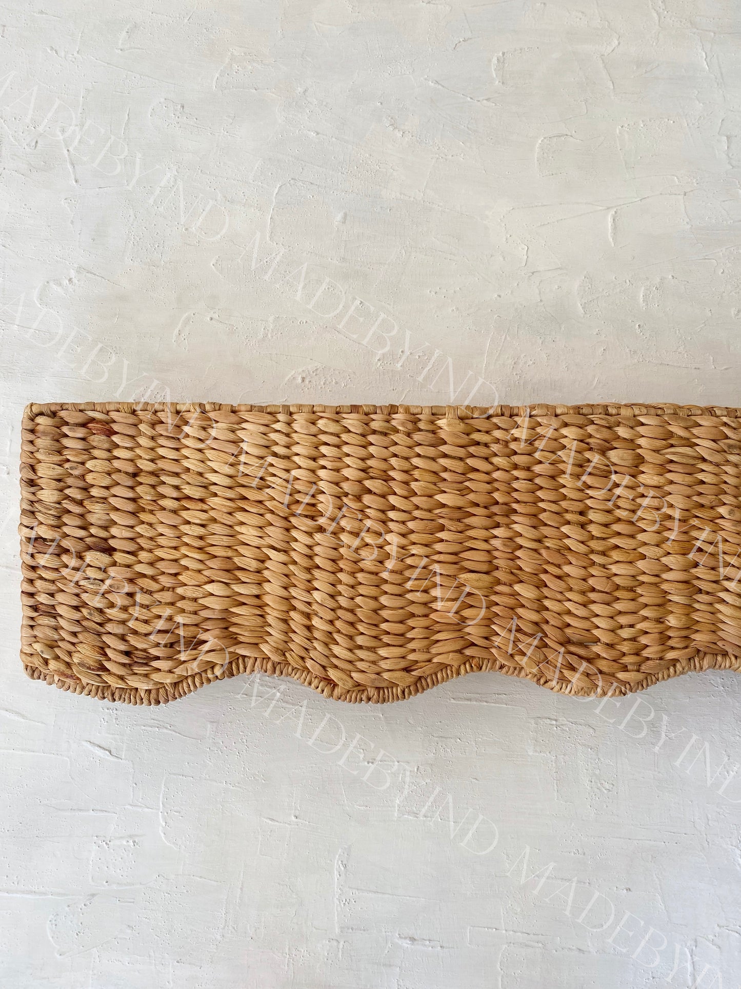Wave Water Hyacinth Window Pelmet
