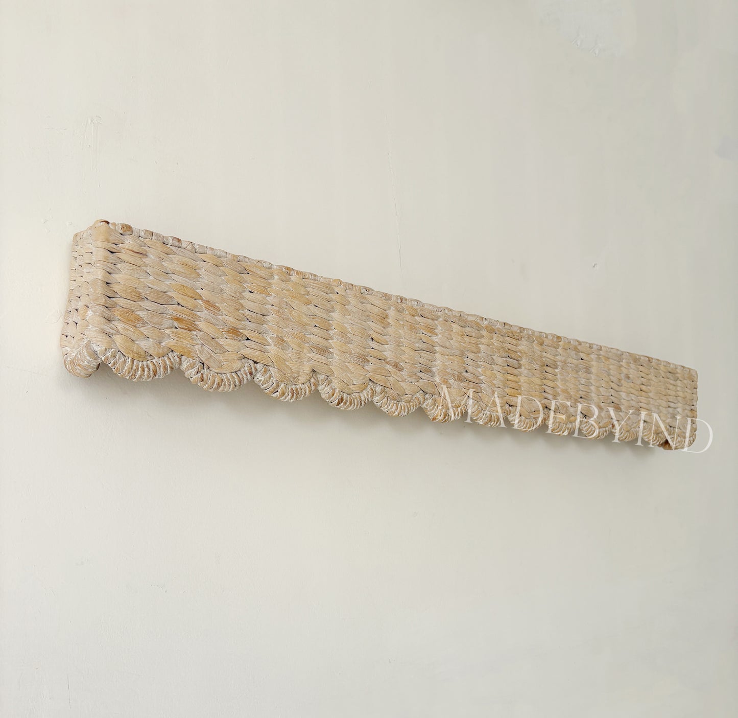 White Water Hyacinth Window Valance