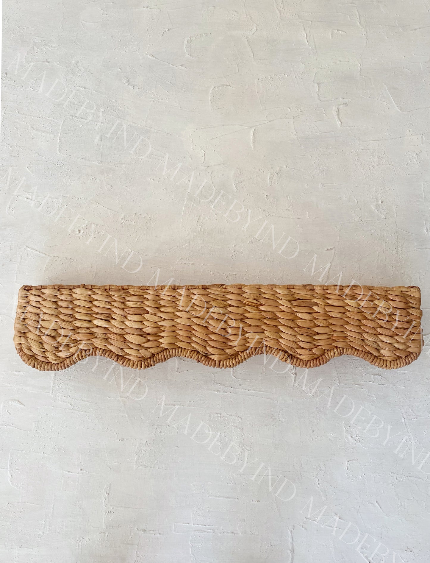Wave Water Hyacinth Window Pelmet