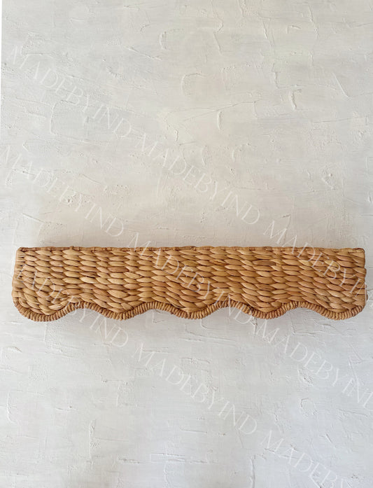 Wave Water Hyacinth Window Pelmet