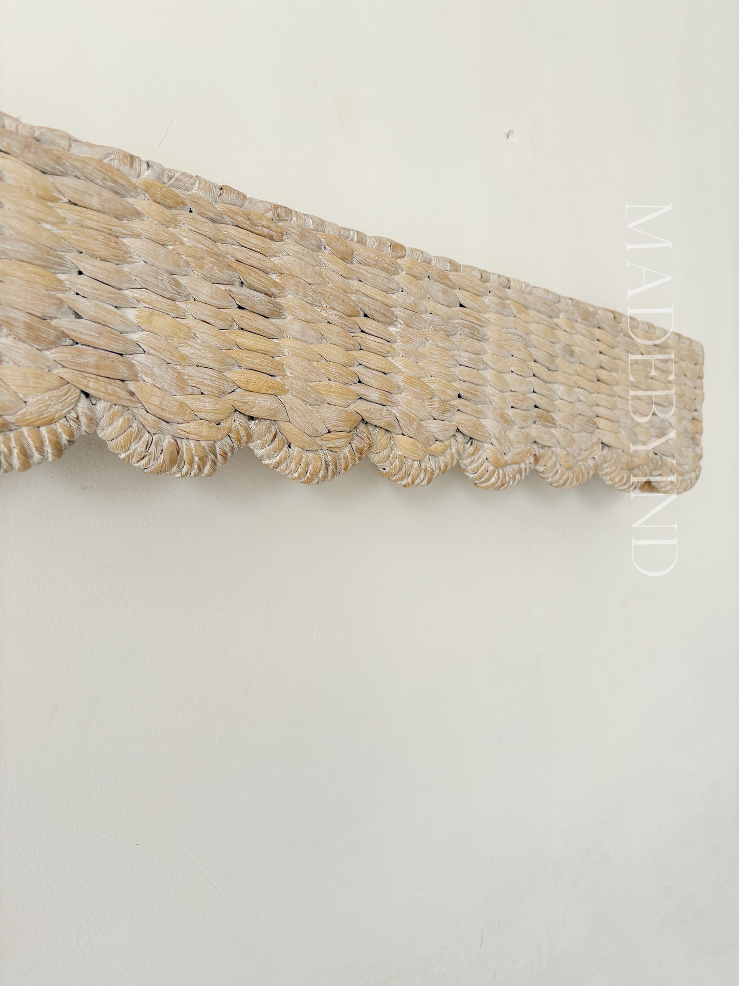 White Water Hyacinth Window Valance