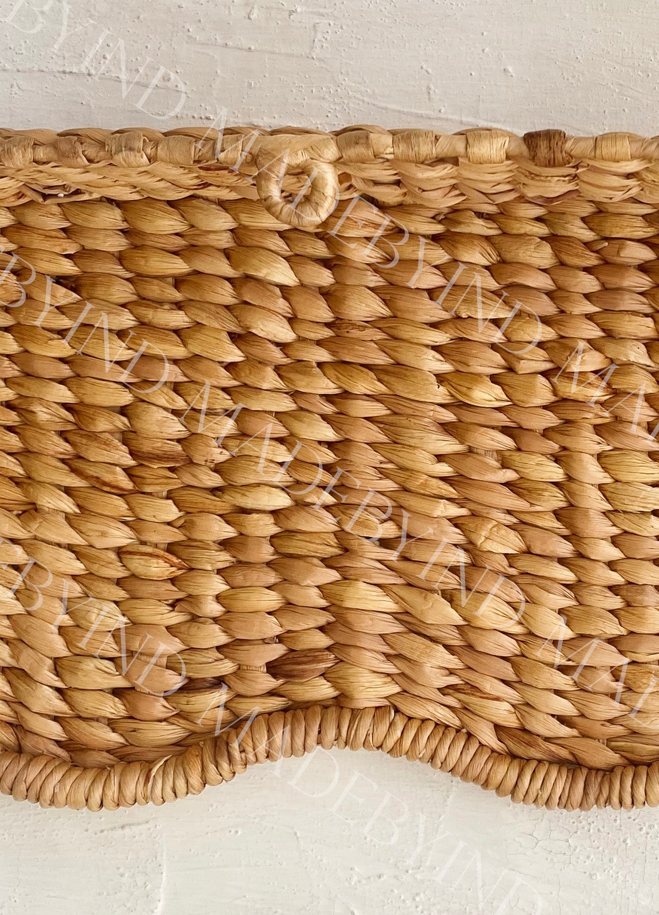 Wave Water Hyacinth Window Pelmet