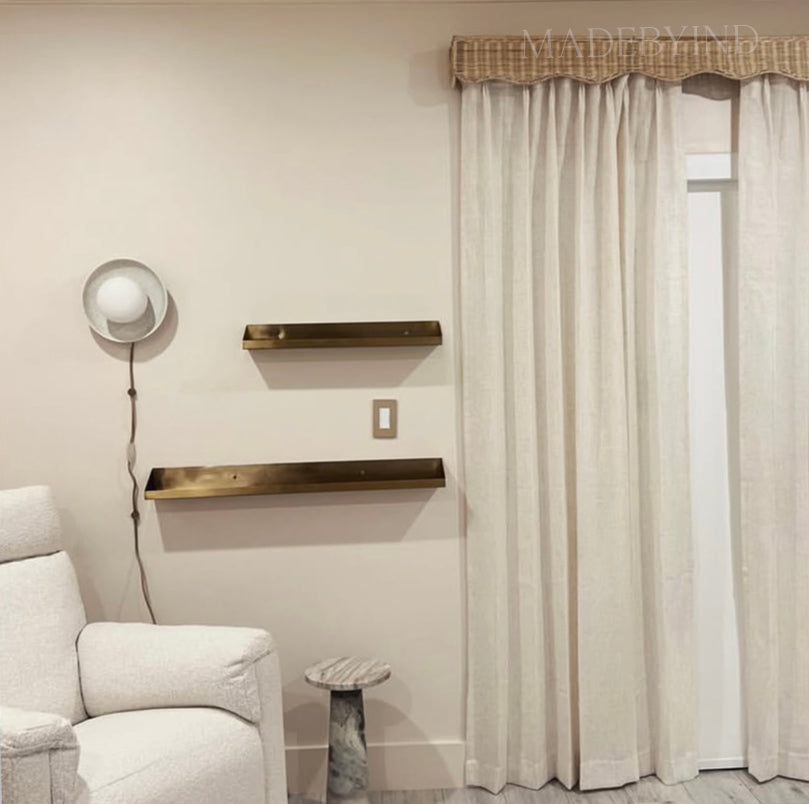Rattan Wave Window Pelmet