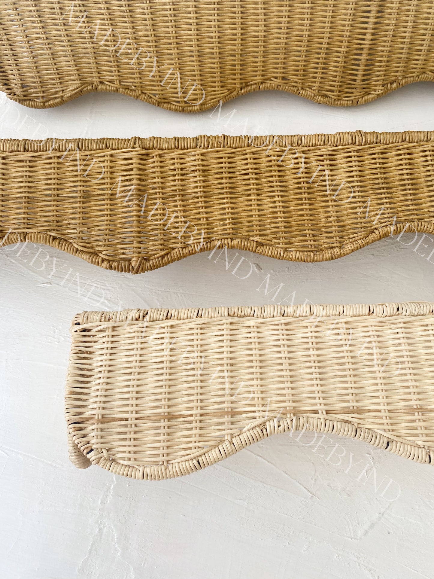 Rattan Wave Window Pelmet
