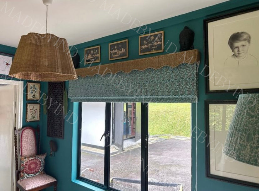 Rattan Wave Window Pelmet