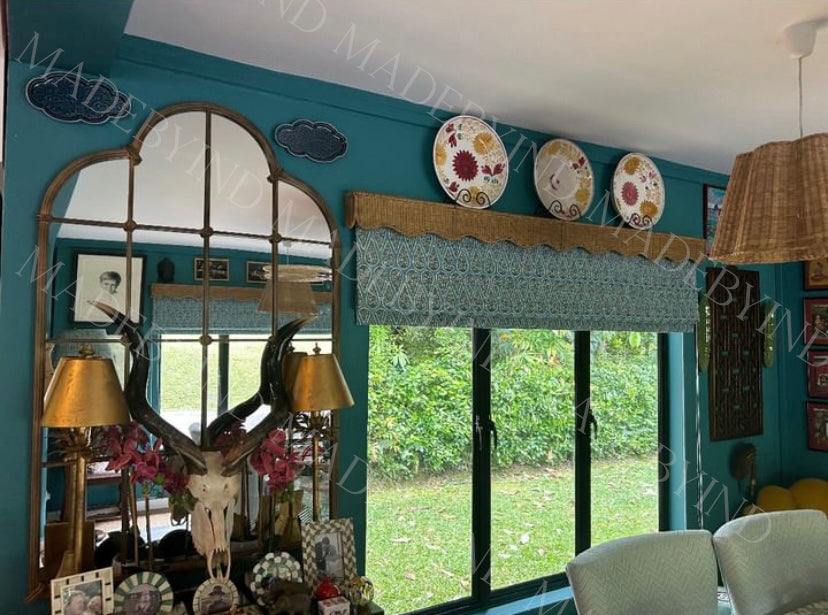 Rattan Wave Window Pelmet