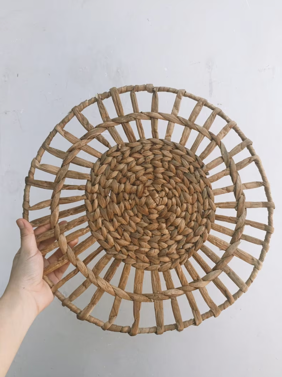 Set of 5 Boho Wall Basket and Wall Decor