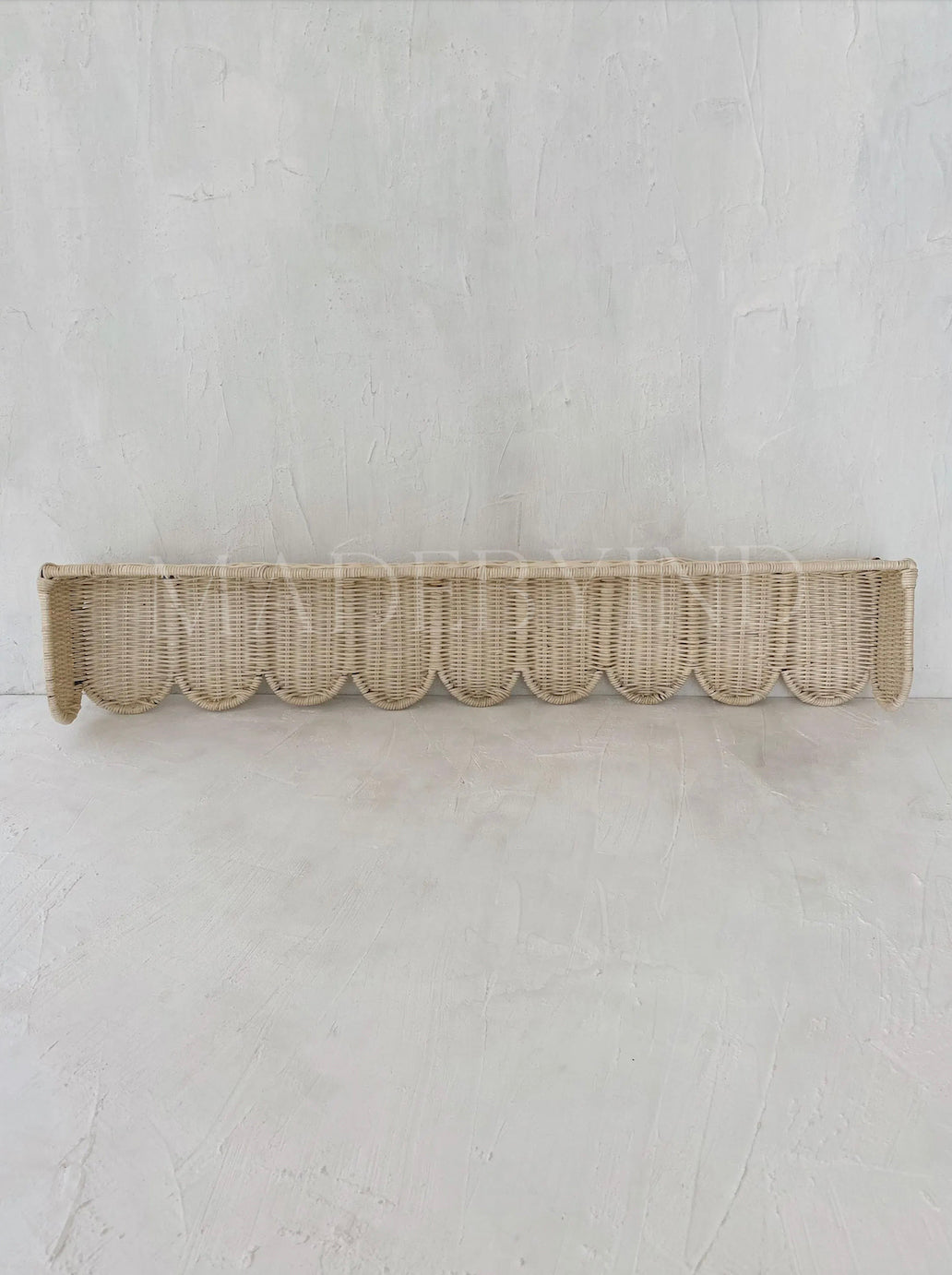Rattan Scallop Window Pelmet