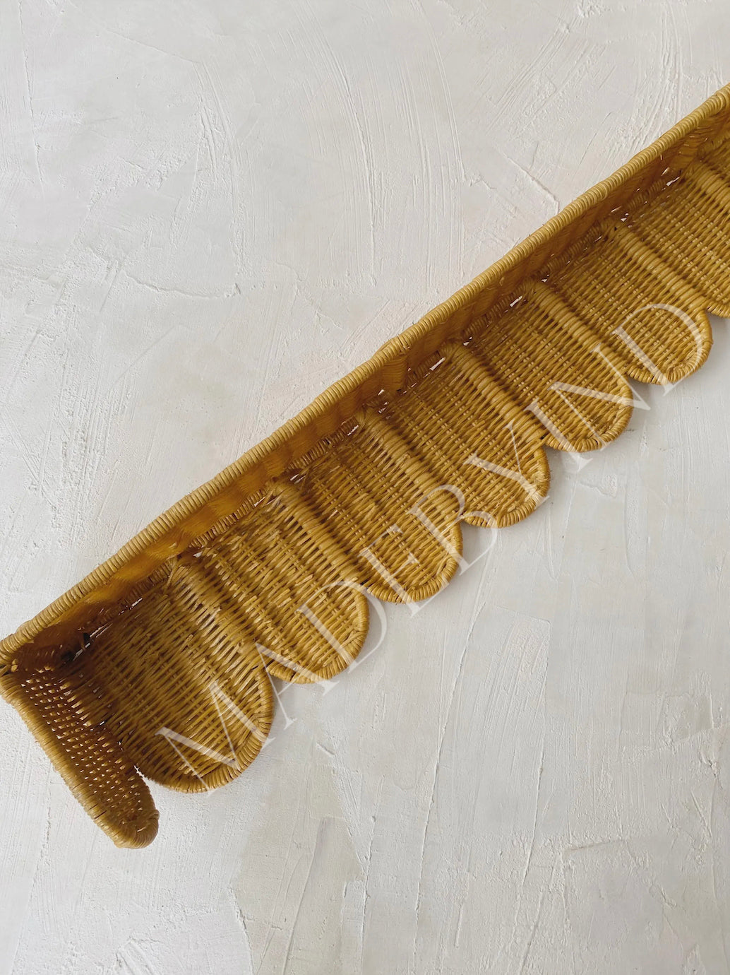 Rattan Scallop Window Pelmet