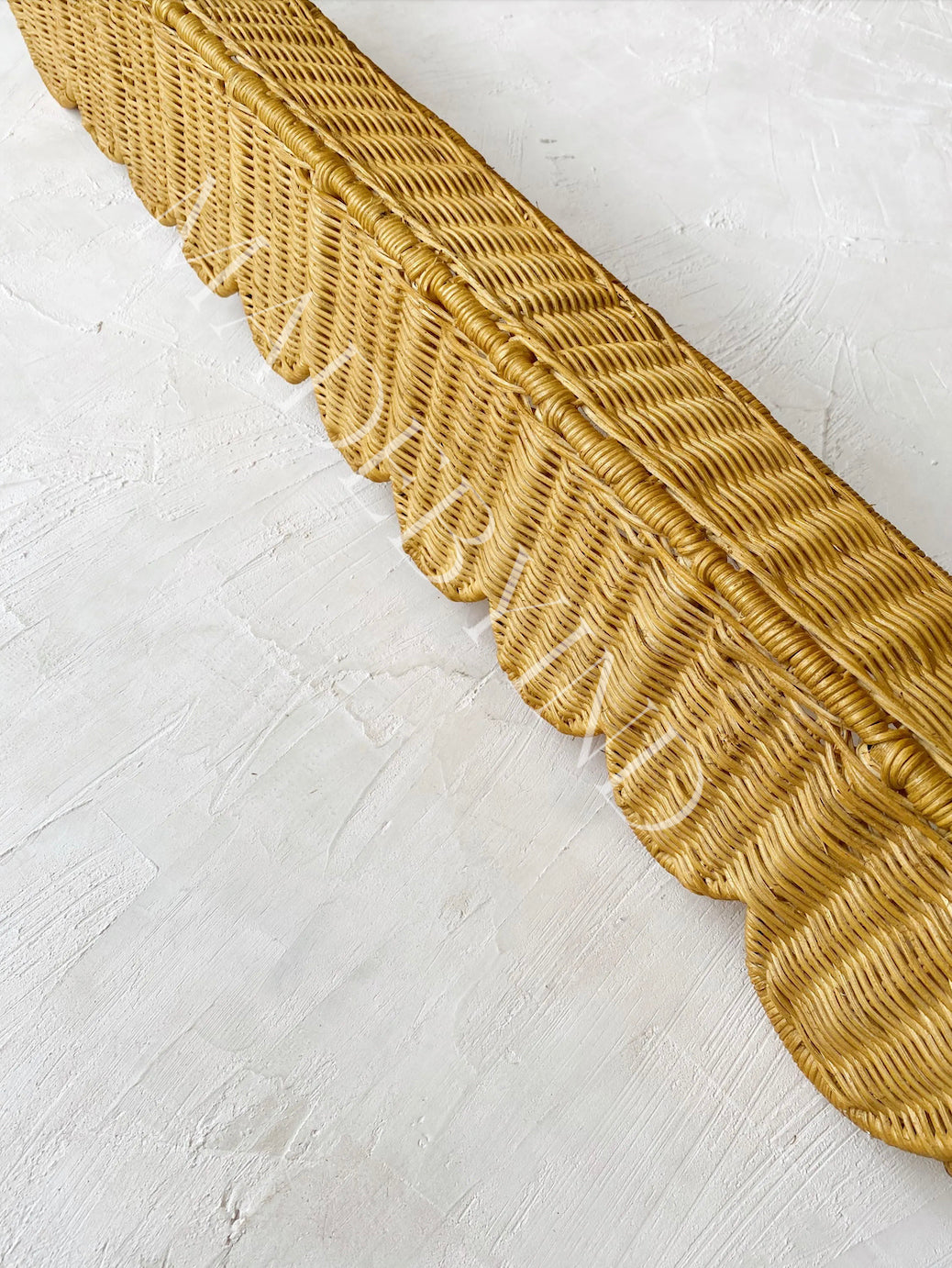 Rattan Scallop Window Pelmet