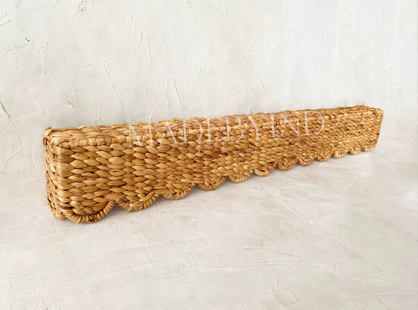 Scallop Water Hyacinth Window Pelmet