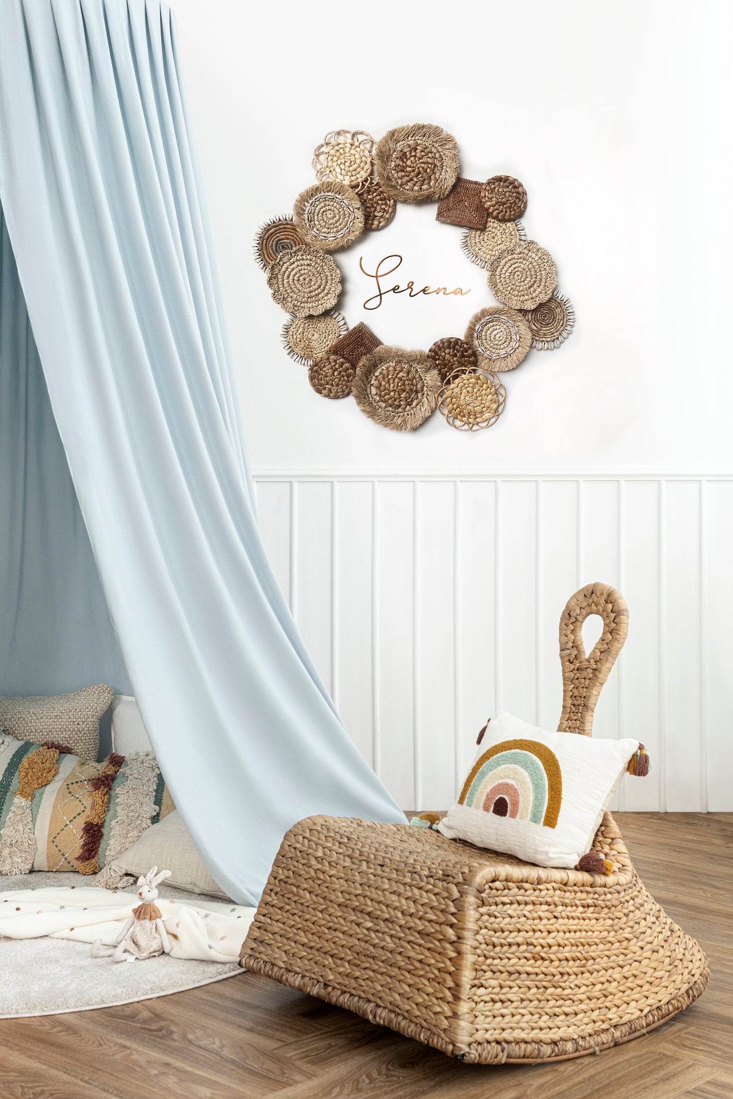 Mini 18 Wall Basket Set like Wreath for Nursery Room