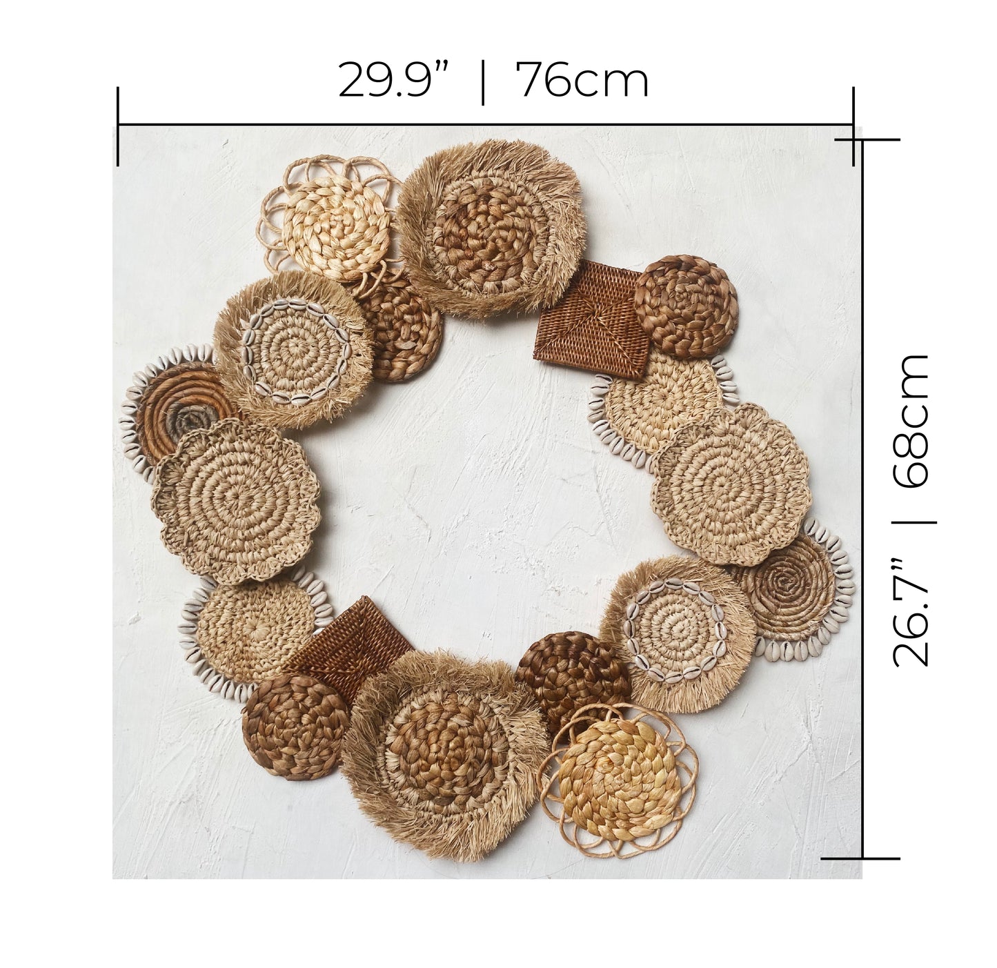 Mini 18 Wall Basket Set like Wreath for Nursery Room