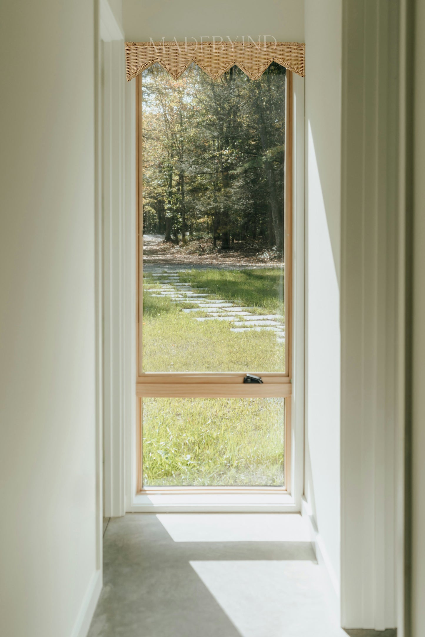 Zig Zag Rattan Window Pelmet