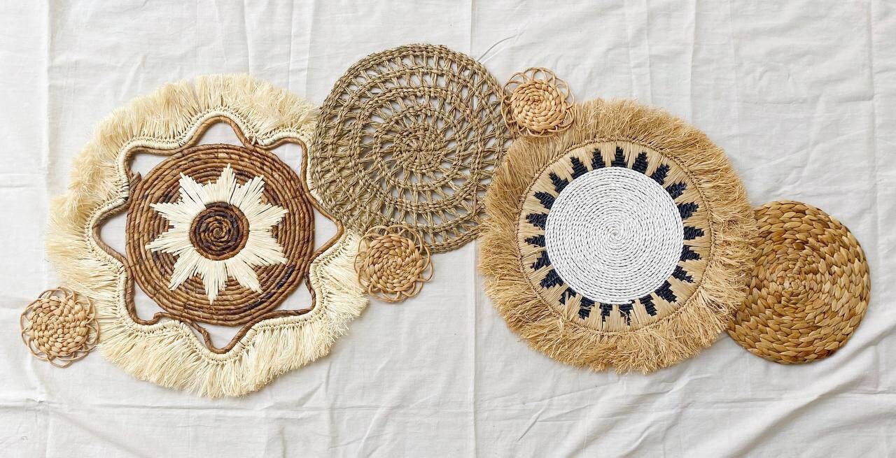 Set of 7 Natural Wall Decor