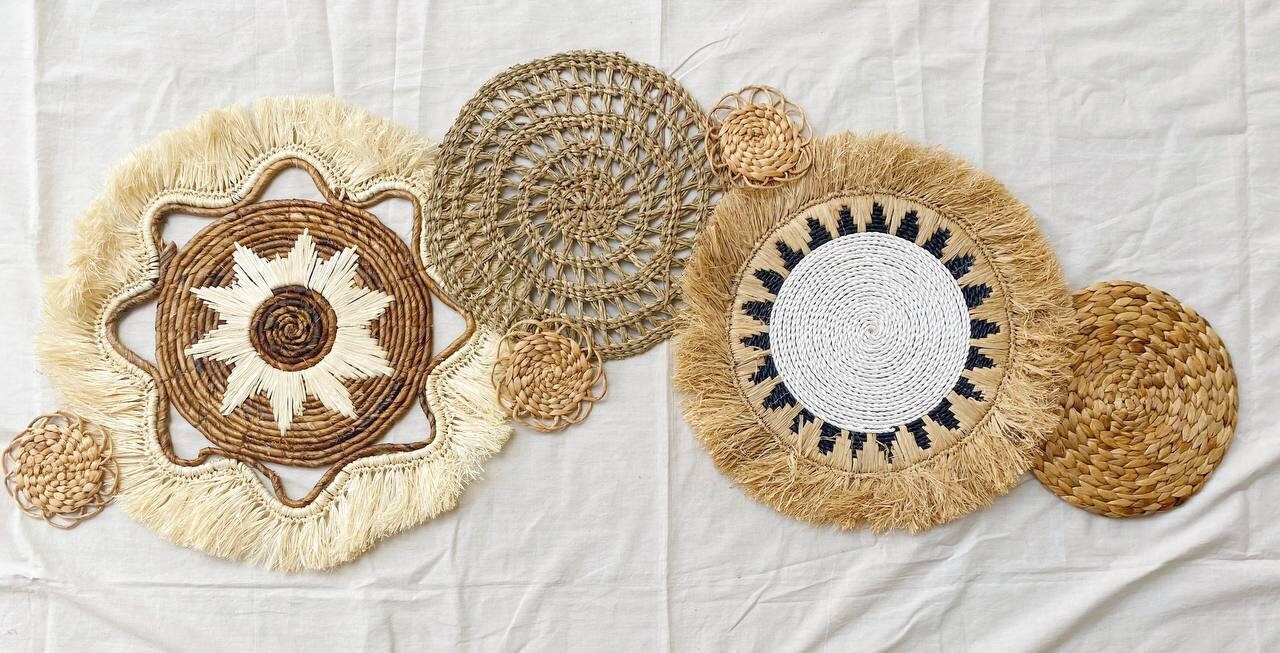 Set of 7 Natural Wall Decor