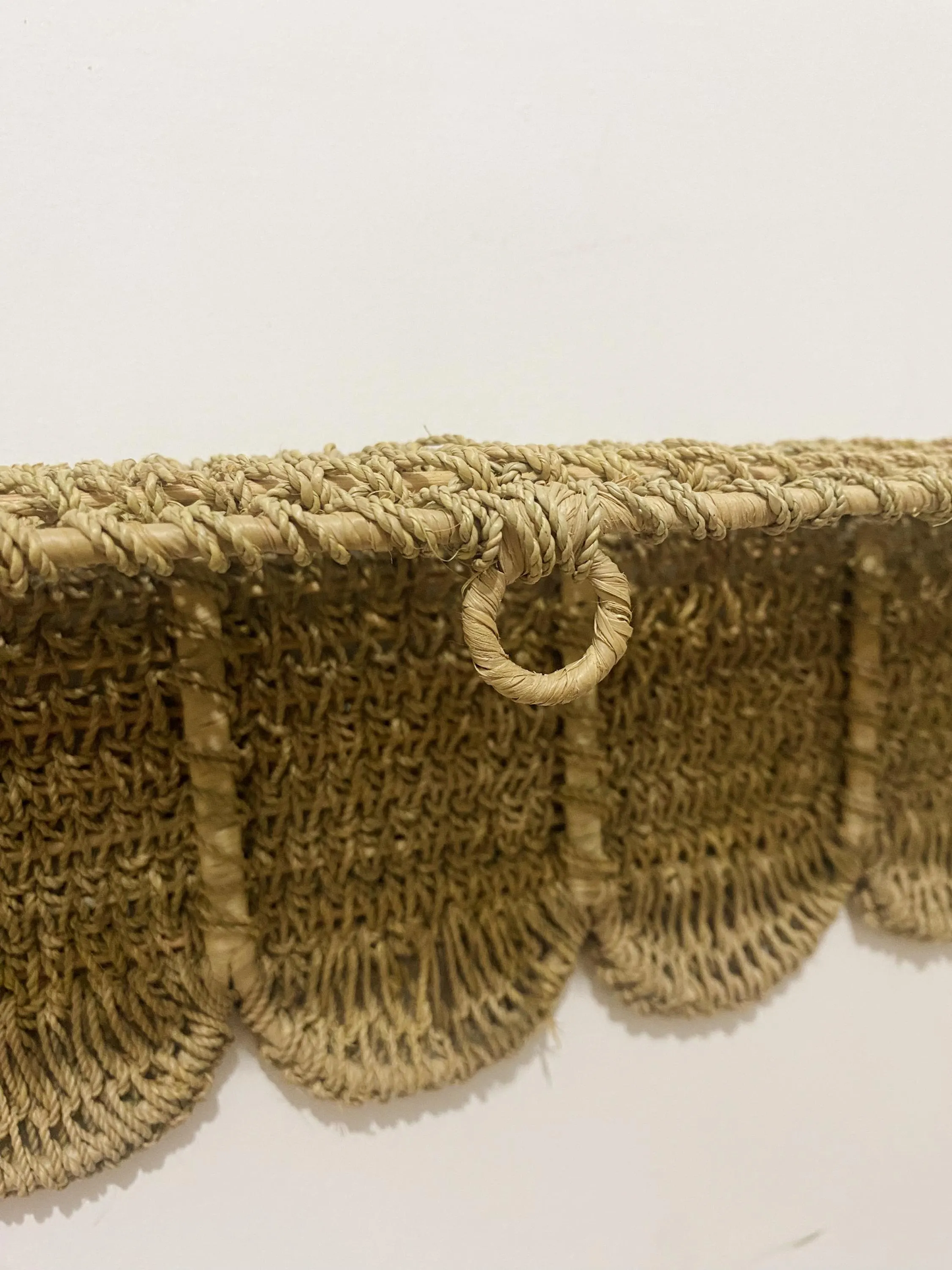 Raffia Scallop Window Pelmet