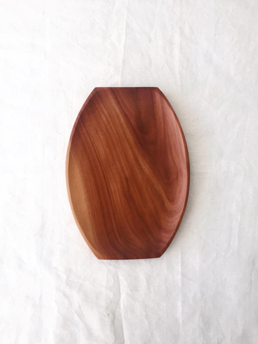 Wood Oval Plate