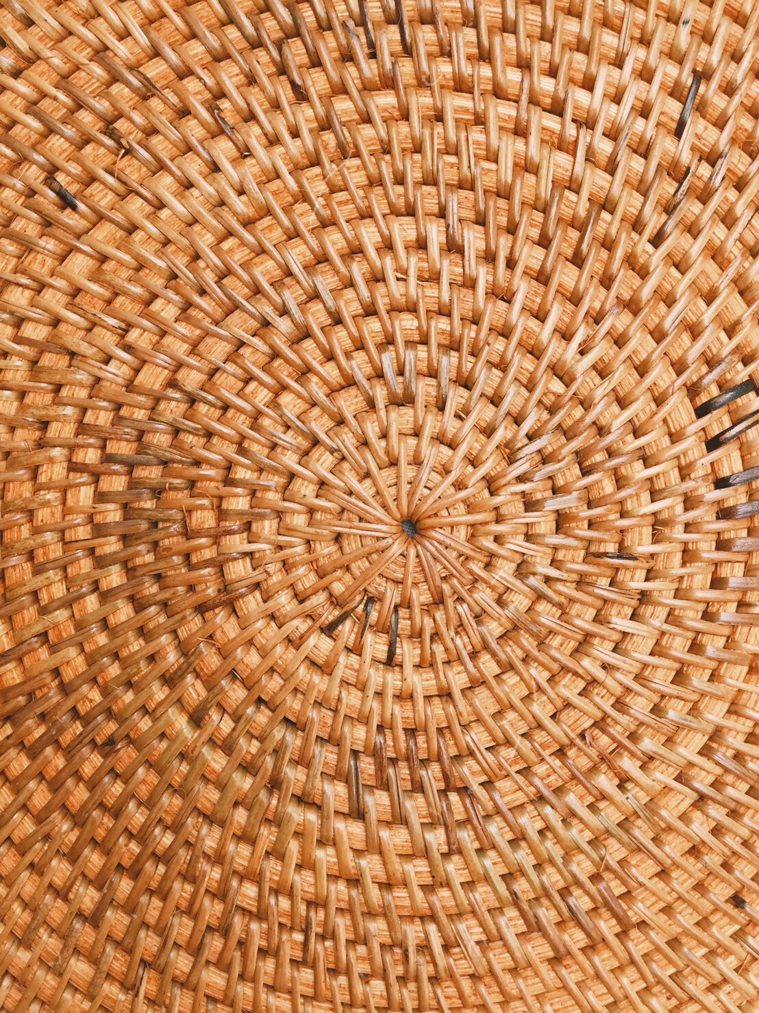 Honey Round Rattan Placemats